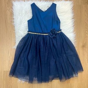 Evening Navy blue and gold accents Dress